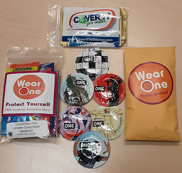 Photo of packages of condoms